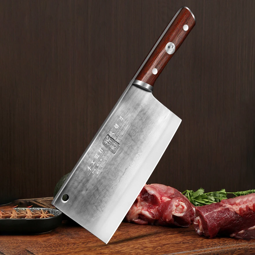 7.7 Inch Chopper Knife DC53 Mode Steel Blade Wood Handle Slicing Cleaver Handmade Kitchen Knife Bone Meat And Poultry Tools
7.7 Inch Chopper Knife DC53 Mode Steel Blade Wood Handle Slicing Cleaver Handmade Kitchen Knife Bone Meat And Poultry Tools