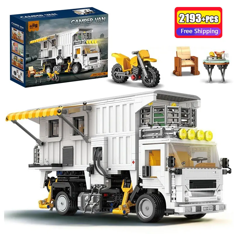 2193PCS Camper Van Building Blocks Remote Control Technical RV Vehicle Model Educational Assembly Bricks Toys For Adults Gift
2193PCS Camper Van Building Blocks Remote Control Technical RV Vehicle Model Educational Assembly Bricks Toys For Adults Gift