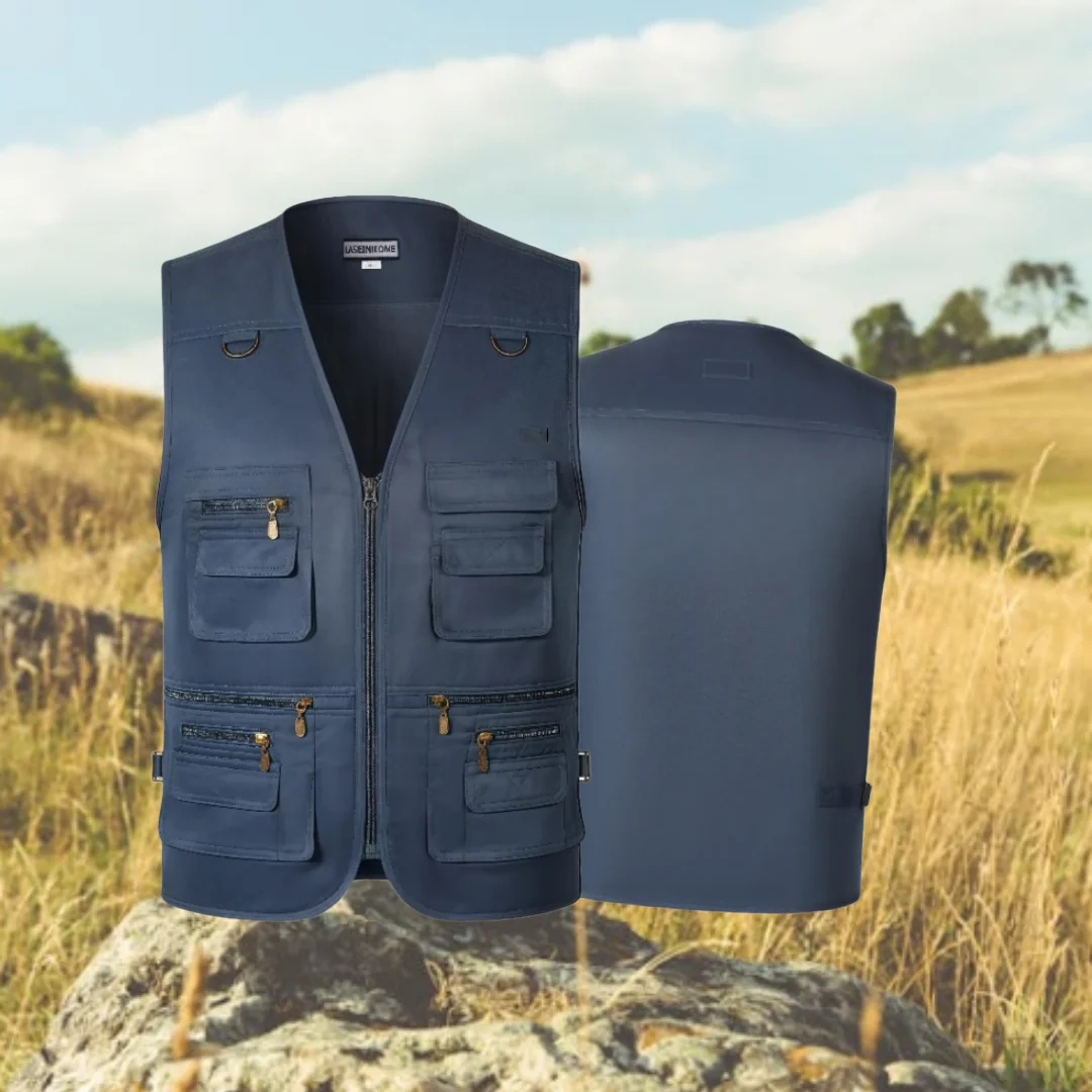 2025 Men's Multi-Pocket Work Vest Thin Cargo Vest Breathable Outdoor Climbing Mountaineering Fishing Casual Waistcoat
2025 Men's Multi-Pocket Work Vest Thin Cargo Vest Breathable Outdoor Climbing Mountaineering Fishing Casual Waistcoat