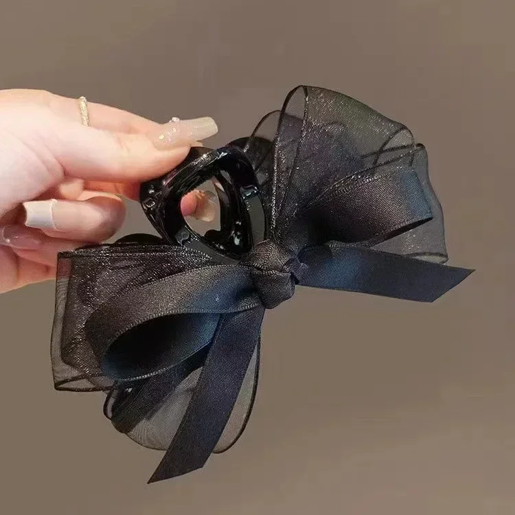 2025 New Black Mesh, Bow, Grab Clip, Multi-disc Hair Clip, Headgear, High-end Temperament, Back of The Head, Shark Clip Woman
2025 New Black Mesh, Bow, Grab Clip, Multi-disc Hair Clip, Headgear, High-end Temperament, Back of The Head, Shark Clip Woman