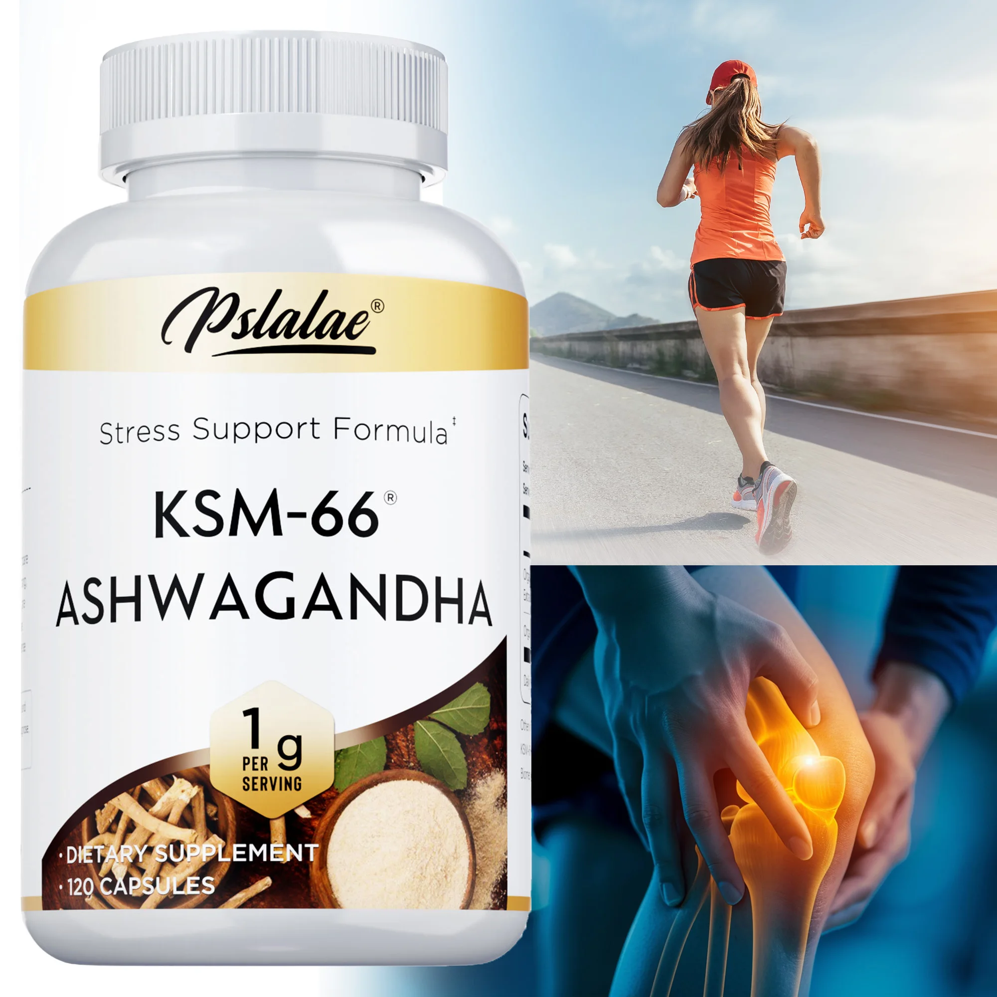 KSM-66 Ashwagandha Capsule - For Sleep, Reduce Stress, Support Adrenal and Thyroid Health, Improves Vitality, Boost Focus
KSM-66 Ashwagandha Capsule - For Sleep, Reduce Stress, Support Adrenal and Thyroid Health, Improves Vitality, Boost Focus