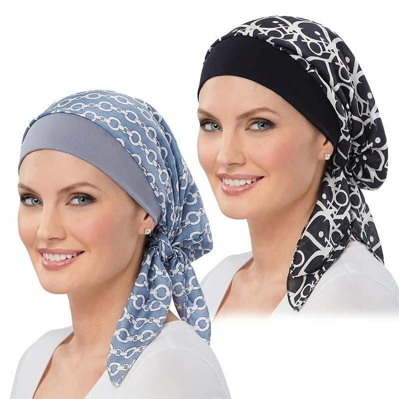 2pcs Set Tie-Up Faux Ribbon Headscarf Hat Chemotherapy Turban Hat Hair Protection Soft Home Sleep Head Beauty Skincare Scarf
2pcs Set Tie-Up Faux Ribbon Headscarf Hat Chemotherapy Turban Hat Hair Protection Soft Home Sleep Head Beauty Skincare Scarf