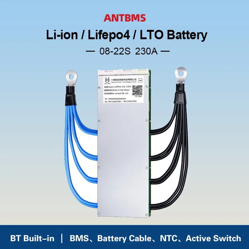 Умная плата управления батареями ANT Smart BMS 8-22S 230A для Li-ion, LiFePO4, LTO аккумуляторов 24V 36V 48V 60V с Bluetooth и функцией балансировки 10S 12S 13S 14S 15S 16S 17S 18S 19S
Умная плата управления батареями ANT Smart BMS 8-22S 230A для Li-ion, LiFePO4, LTO аккумуляторов 24V 36V 48V 60V с Bluetooth и функцией балансировки 10S 12S 13S 14S 15S 16S 17S 18S 19S