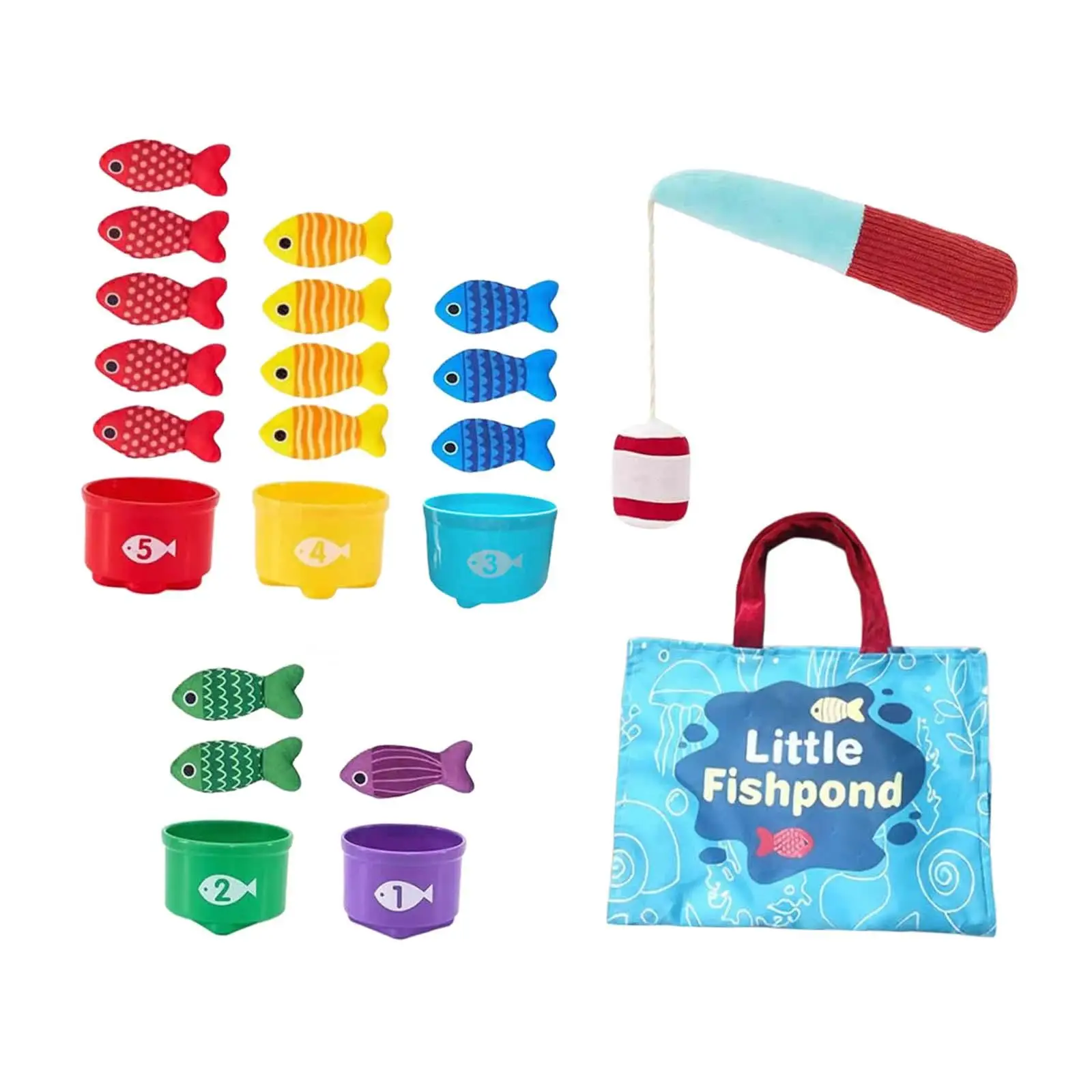 Cloth Fishing Game 3D Crawling Activity Mat Number Counting Montessori Toy
Cloth Fishing Game 3D Crawling Activity Mat Number Counting Montessori Toy