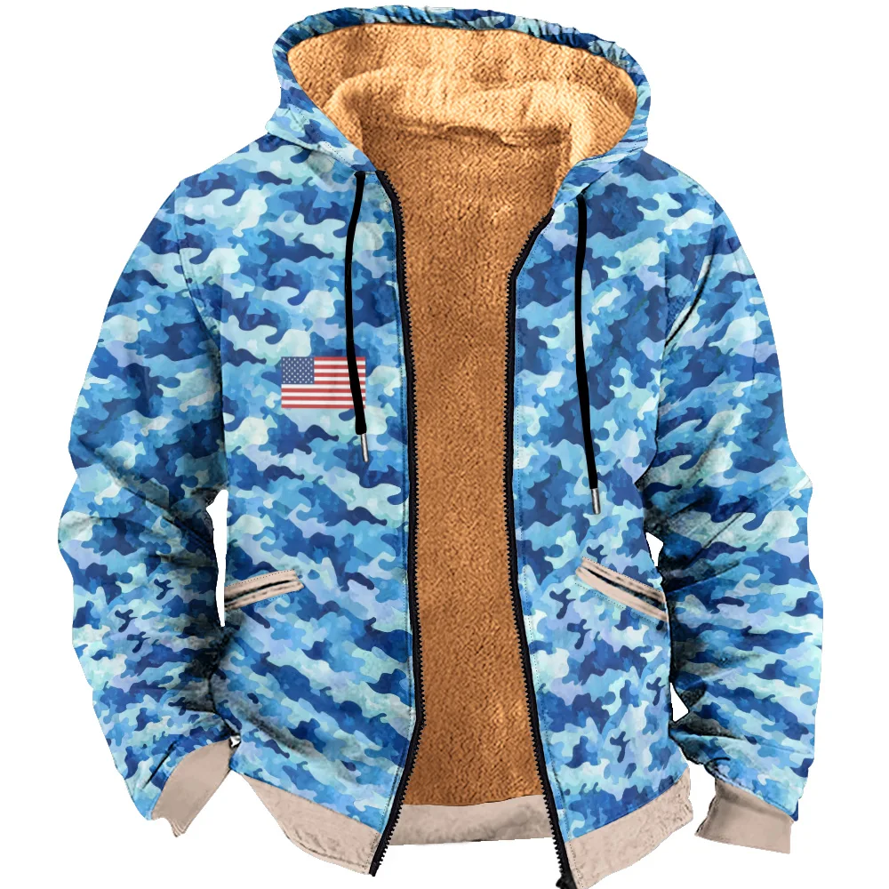Vintage Style Men's Winter Coat - Thickened Fleece Parkas Jackets, Warm Cardigan Knit Sweater, Loose Male Hooded Coats with Wool
Vintage Style Men's Winter Coat - Thickened Fleece Parkas Jackets, Warm Cardigan Knit Sweater, Loose Male Hooded Coats with Wool