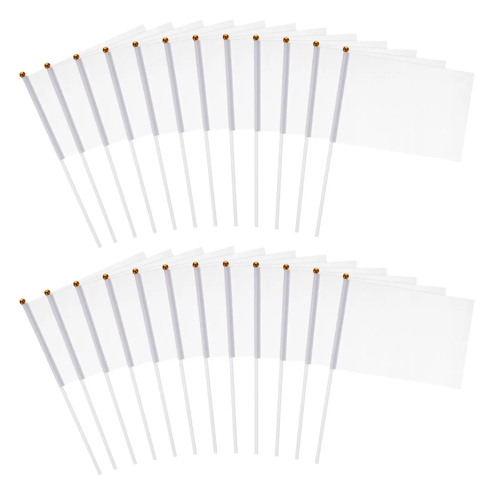 24pcs White Hand Flags Waterproof Polyester Blank DIY Long Lasting Suitable Size Flagpoles Easy Assemble Car Racing Football
24pcs White Hand Flags Waterproof Polyester Blank DIY Long Lasting Suitable Size Flagpoles Easy Assemble Car Racing Football