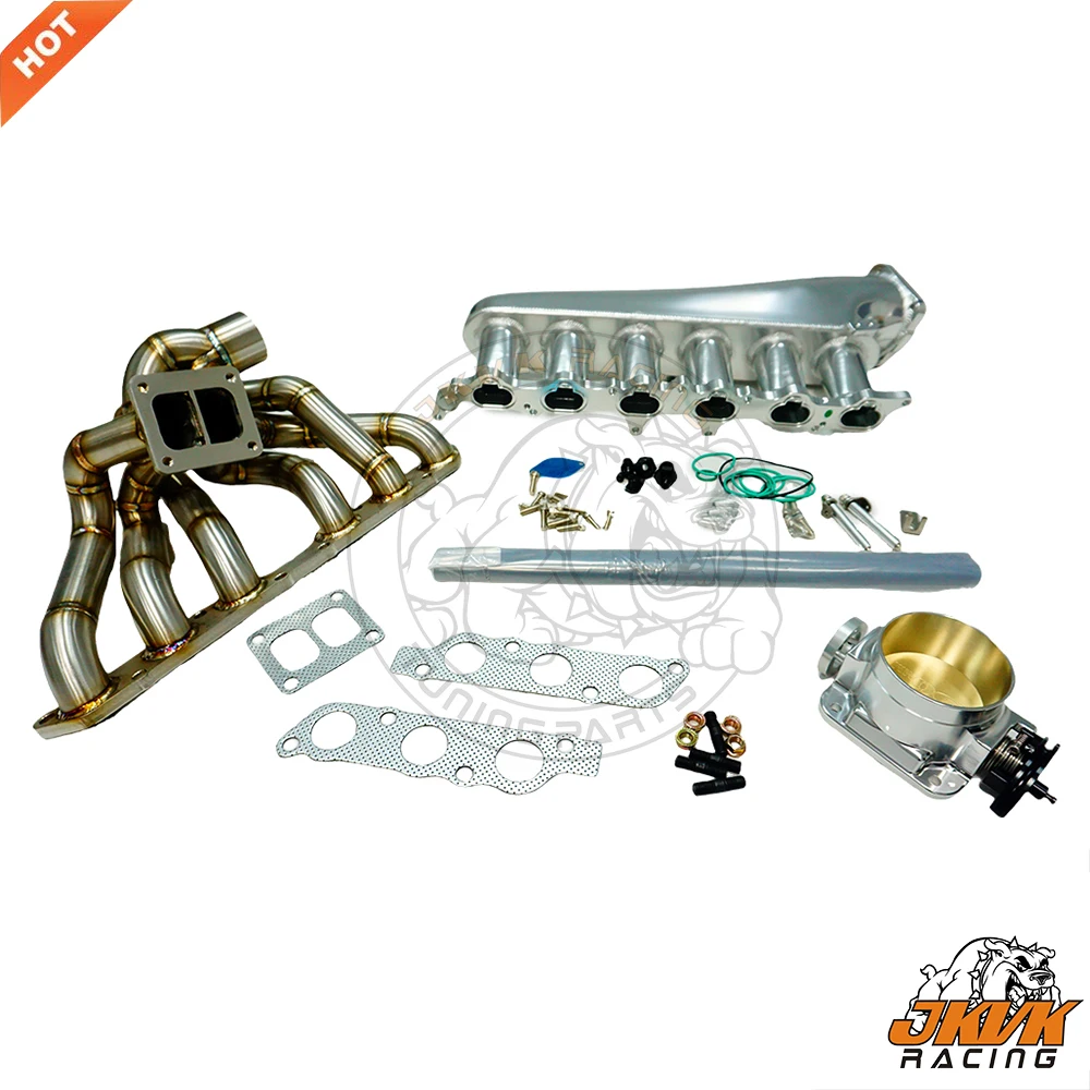 JKVK RACING Intake Manifold Set Billet 6 Injector 90mm Throttle Aluminum body Performance For 2JZ 2JZ-GE With Manifold 2JZGE
JKVK RACING Intake Manifold Set Billet 6 Injector 90mm Throttle Aluminum body Performance For 2JZ 2JZ-GE With Manifold 2JZGE