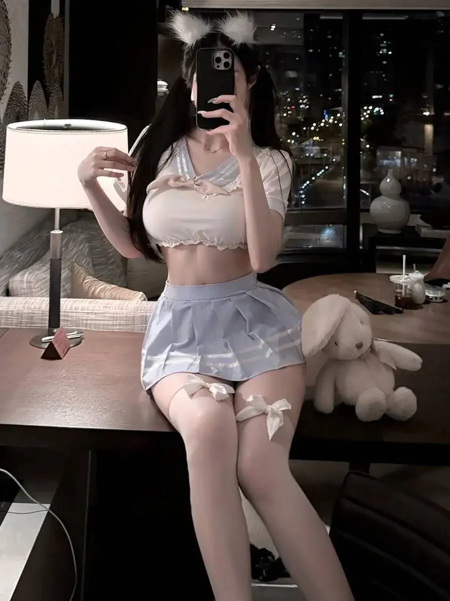 Новые комплекты юбок JK с открытой талией из двух предметов, сексуальные комплекты юбок с короткими рукавами и бантом Pure Desire, очаровательные элегантные комплекты CP5M
Новые комплекты юбок JK с открытой талией из двух предметов, сексуальные комплекты юбок с короткими рукавами и бантом Pure Desire, очаровательные элегантные комплекты CP5M