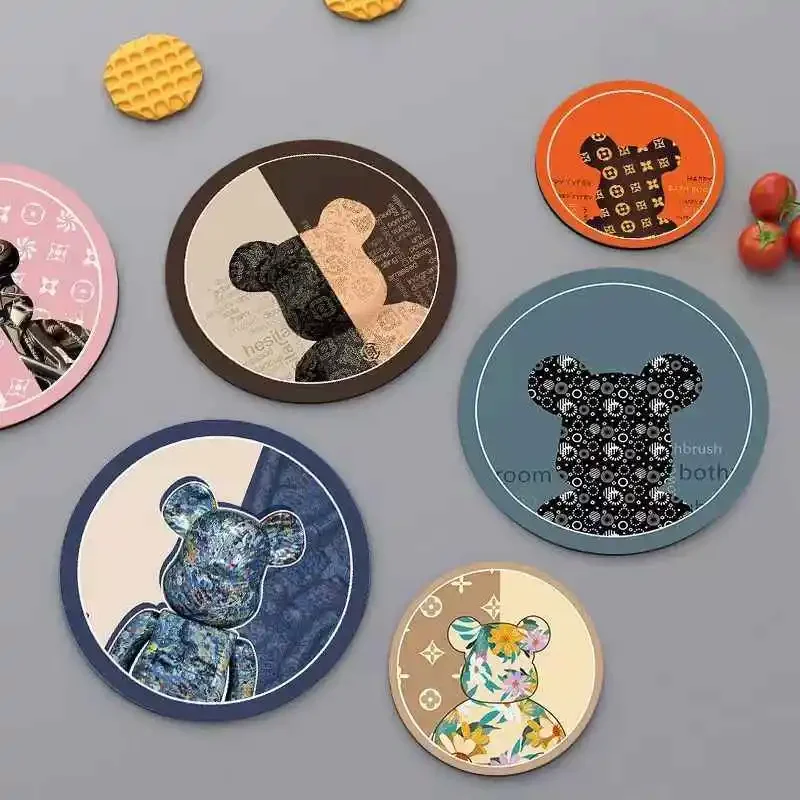 Creative Violent Bear Coasters Heat Insulation Anti-scald Mat Diatomite Household Absorbent Cup Placemats for Dinner Table
Creative Violent Bear Coasters Heat Insulation Anti-scald Mat Diatomite Household Absorbent Cup Placemats for Dinner Table
