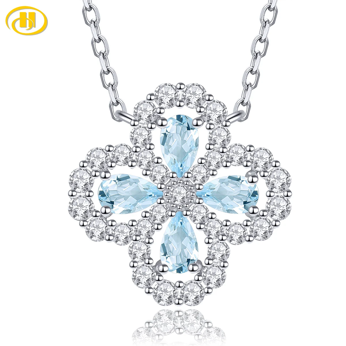 Natural Aquamarine Sterling Silver Necklace Pendant 0.8 Carats Genuine Light Blue Gemstone Summer S925 Jewelrys Women Gifts
Natural Aquamarine Sterling Silver Necklace Pendant 0.8 Carats Genuine Light Blue Gemstone Summer S925 Jewelrys Women Gifts