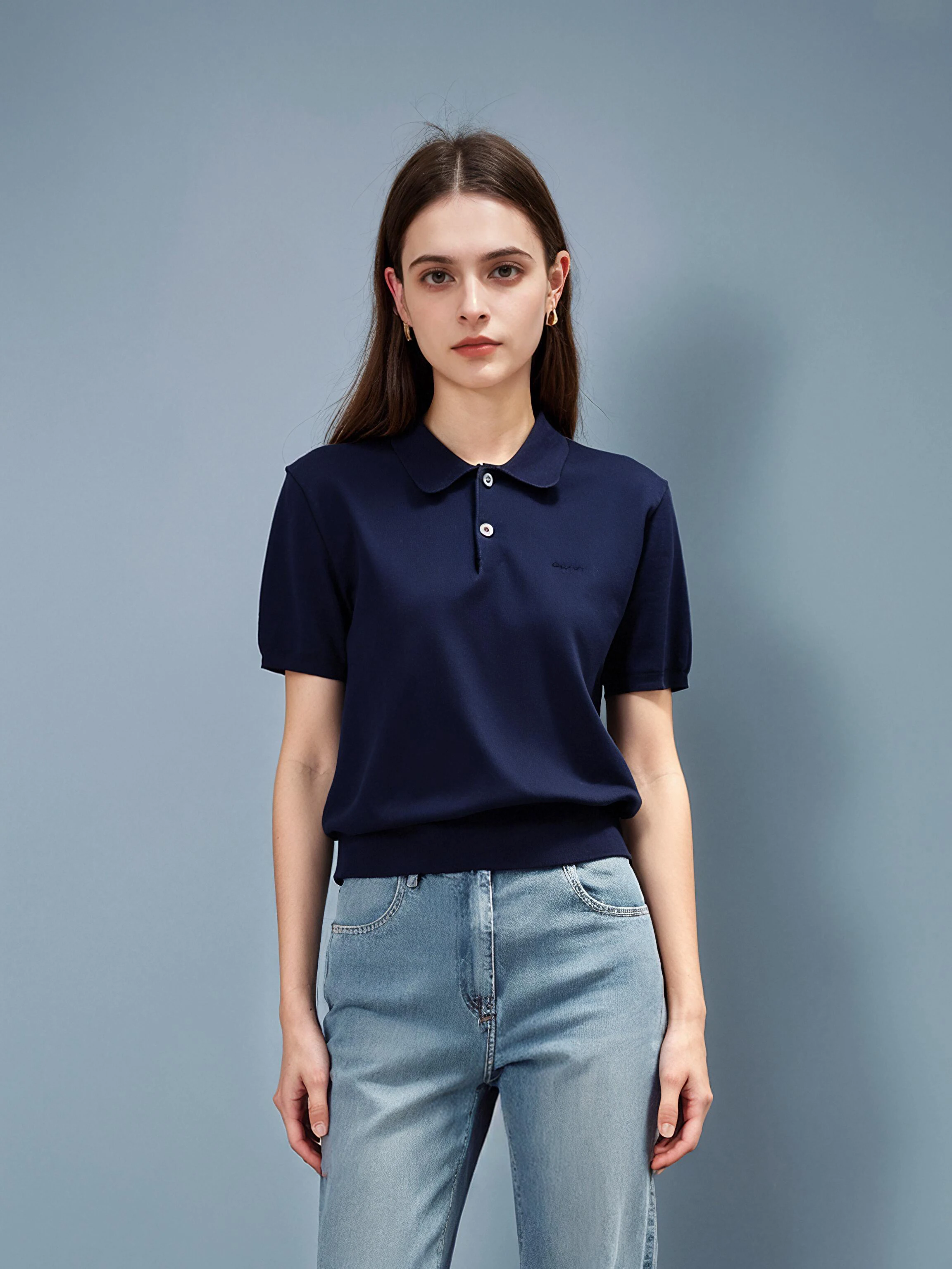 HUAAPPUW Neck Knitted Short Sleeve Embroidered Shirt Women's Slim Fit Breathable Cotton Polyester Blend Summer New Arrivals
HUAAPPUW Neck Knitted Short Sleeve Embroidered Shirt Women's Slim Fit Breathable Cotton Polyester Blend Summer New Arrivals