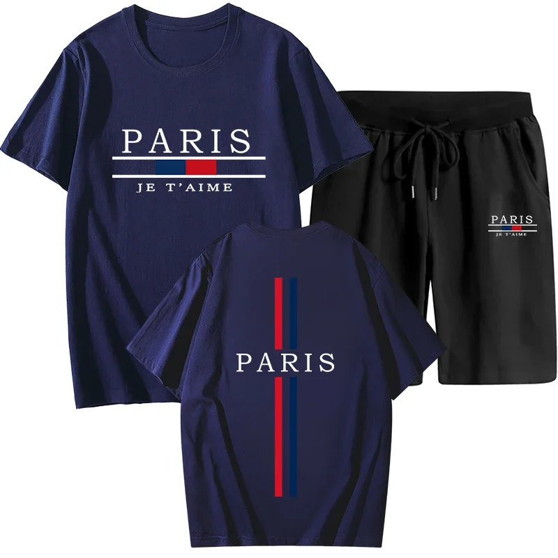 Summer trend men's sports round-neck short-sleeved T-shirt + shorts set, outdoor men's mesh shorts jogging casual pullover
Summer trend men's sports round-neck short-sleeved T-shirt + shorts set, outdoor men's mesh shorts jogging casual pullover