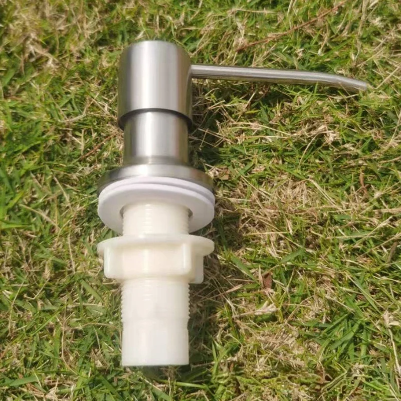 Soap dispenser steel head 304 stainless steel press type sink Soap dispenser copper head plastic bottle 350ML sink dish washing
Soap dispenser steel head 304 stainless steel press type sink Soap dispenser copper head plastic bottle 350ML sink dish washing