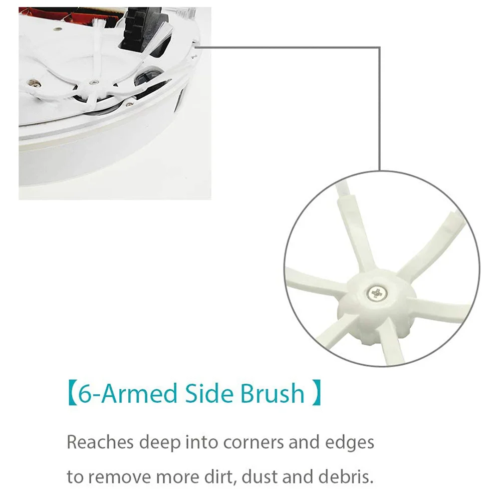 【EFFICIENT 】6 Armed Side Brush For Xiaomi 1S/Roborock S7/S7 Max/T7S/T7S Plus/S5 Max/S6 Maxv/S50 S51 MI,Vacuum Cleaner Parts
【EFFICIENT 】6 Armed Side Brush For Xiaomi 1S/Roborock S7/S7 Max/T7S/T7S Plus/S5 Max/S6 Maxv/S50 S51 MI,Vacuum Cleaner Parts