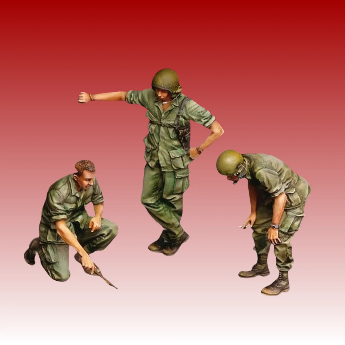 Комплект неокрашенной модели из смолы 1/35, военная тема, экипаж американского танка во Вьетнаме, в разобранном виде и неокрашенный GK
Комплект неокрашенной модели из смолы 1/35, военная тема, экипаж американского танка во Вьетнаме, в разобранном виде и неокрашенный GK