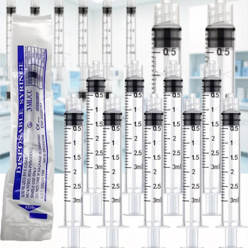 3ml/cc 20 50 100Pcs Plastic Disposable Individually Packaged Luer Slip Syringe Sterilized For Scientific Labs Measuring Watering
3ml/cc 20 50 100Pcs Plastic Disposable Individually Packaged Luer Slip Syringe Sterilized For Scientific Labs Measuring Watering