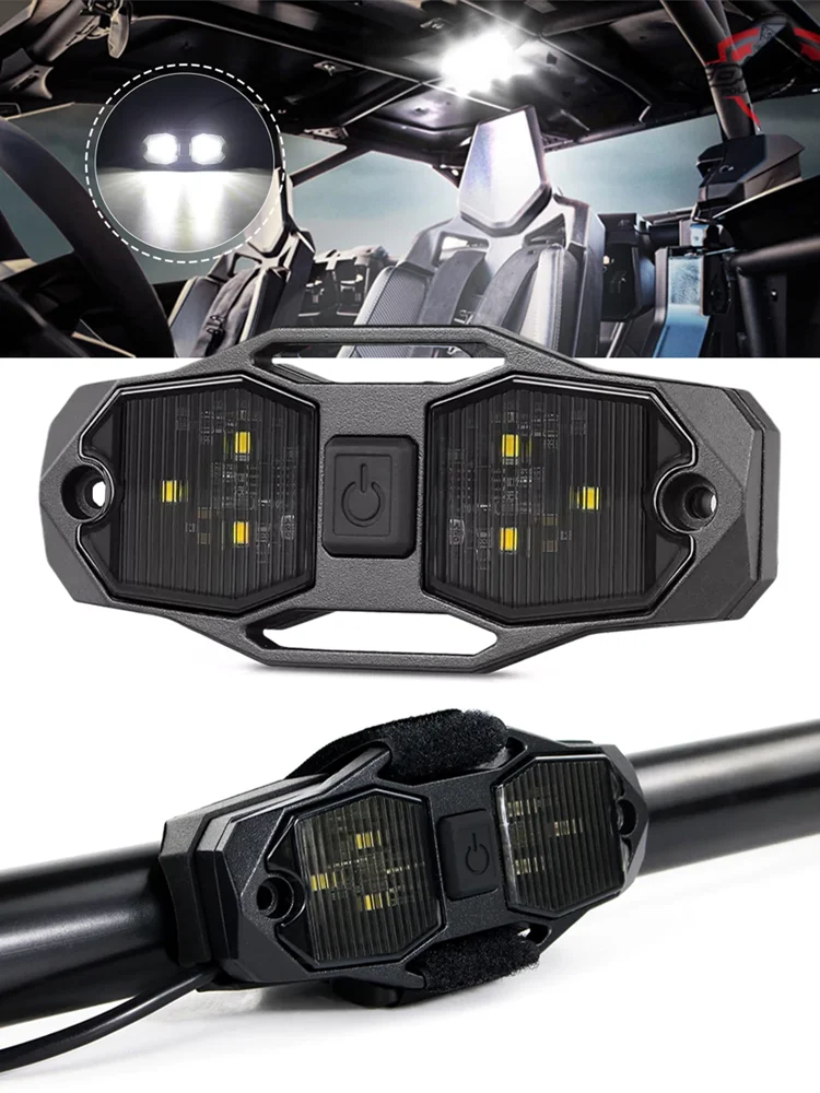 UTV Vehicle Cab Dome LED Light White Bright Waterproof Compatible with Polaris RZR Ranger Can-Am Maverick Defender 12V DC Power
UTV Vehicle Cab Dome LED Light White Bright Waterproof Compatible with Polaris RZR Ranger Can-Am Maverick Defender 12V DC Power