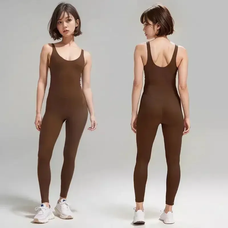 New yoga jumpsuit, high elasticity and breathability, fitness dance nude sports jumpsuit
New yoga jumpsuit, high elasticity and breathability, fitness dance nude sports jumpsuit