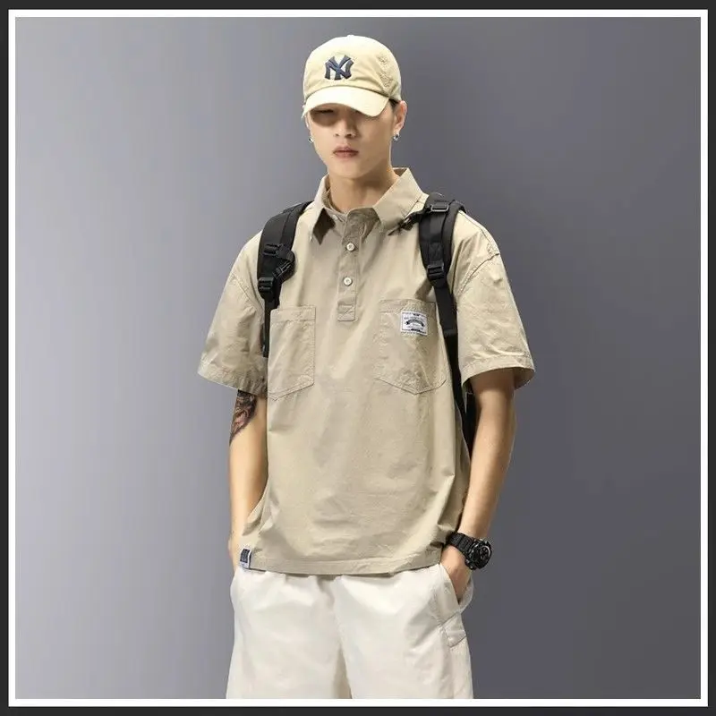 2024 summer retro shirt workwear short-sleeved design polo loose Japanese trendy brand half-sleeved large size high-end shirt
2024 summer retro shirt workwear short-sleeved design polo loose Japanese trendy brand half-sleeved large size high-end shirt