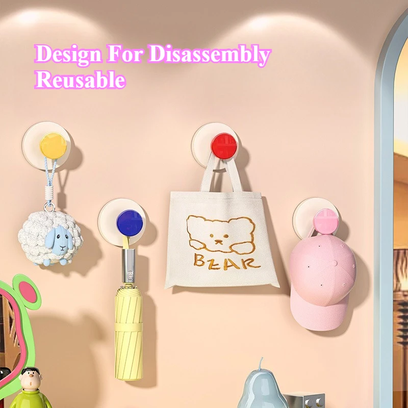 Suction Cup No Punching Coat Hat Hook Wall Hanging Toilet Strong Load-bearing Adhesive Bathroom Hook Home Accessories Kitchen
Suction Cup No Punching Coat Hat Hook Wall Hanging Toilet Strong Load-bearing Adhesive Bathroom Hook Home Accessories Kitchen