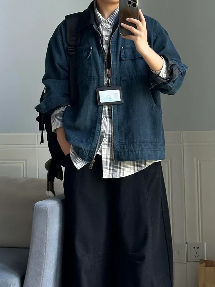 Мужская джинсовая рабочая куртка Waed: высококачественная, с цветовыми блоками, свободного кроя, в стиле бейсбольной куртки, повседневная, с длинными рукавами
Мужская джинсовая рабочая куртка Waed: высококачественная, с цветовыми блоками, свободного кроя, в стиле бейсбольной куртки, повседневная, с длинными рукавами