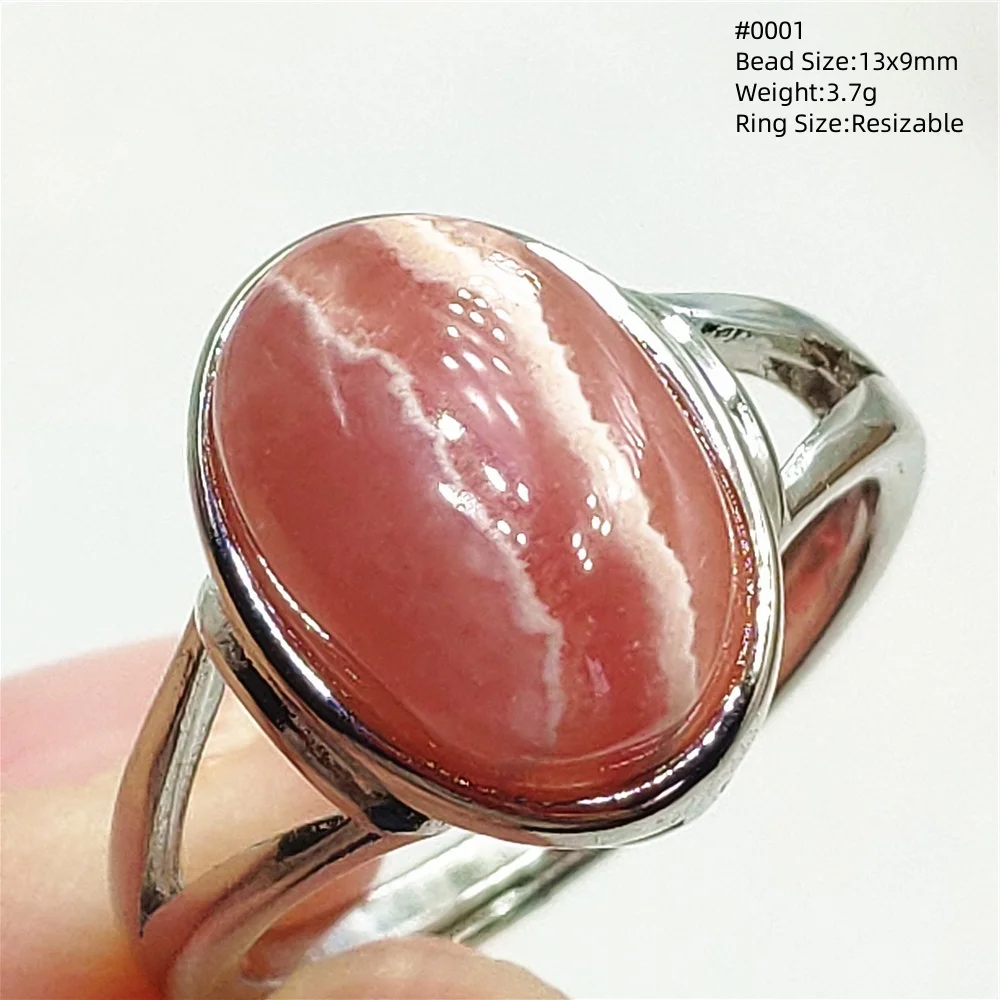 Natural Red Rose Rhodochrosite Adjustable Ring Jewelry Woman 925 Sterling Silver Bead Gift AAAAAA
Natural Red Rose Rhodochrosite Adjustable Ring Jewelry Woman 925 Sterling Silver Bead Gift AAAAAA