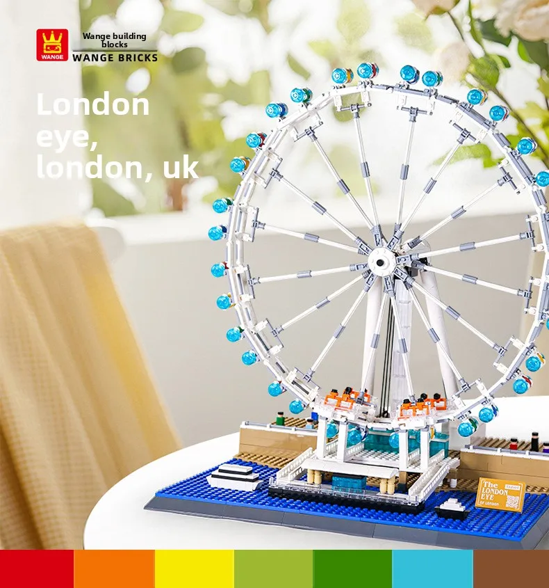 London Eye Ferris Wheel Small Particle Building Block Assembly Model Compatible with Splicing Children's Toys
London Eye Ferris Wheel Small Particle Building Block Assembly Model Compatible with Splicing Children's Toys