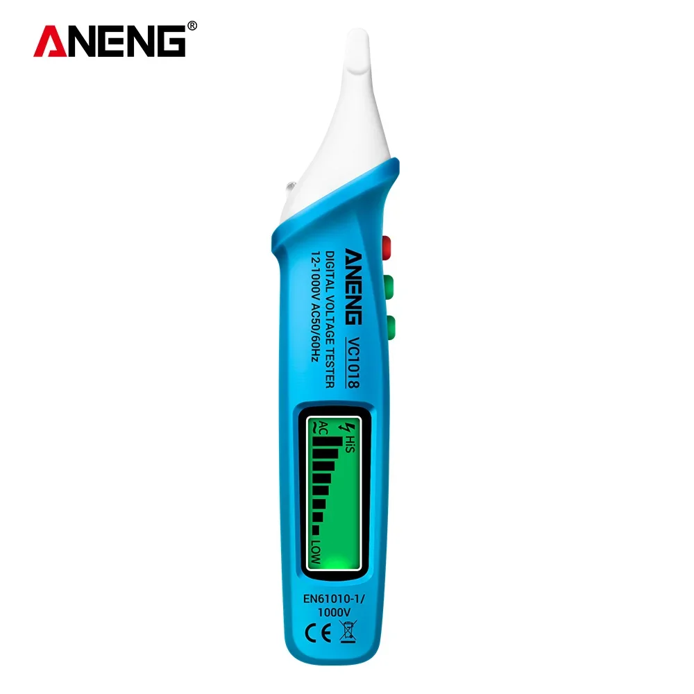 ANENG VC1018 AC Voltage Tester Pen 1000V Intelligent NCV Voltmeter Smart Sensor Buzzer Detector Digital Electric Test Tool
ANENG VC1018 AC Voltage Tester Pen 1000V Intelligent NCV Voltmeter Smart Sensor Buzzer Detector Digital Electric Test Tool