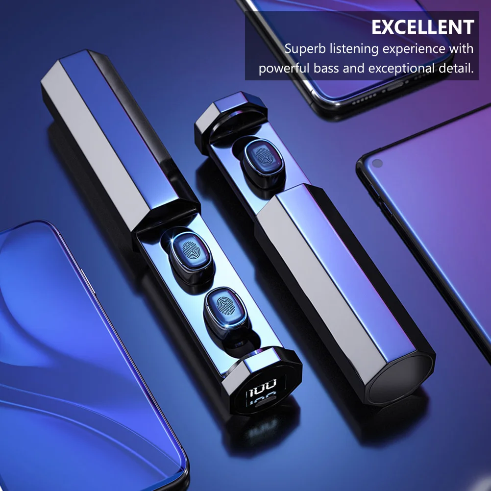 1Set Earbuds Wireless Earphone Stereo Headphones Ergonomic in-Ear Design Noise Cancellation Powerful Bass for Sports
1Set Earbuds Wireless Earphone Stereo Headphones Ergonomic in-Ear Design Noise Cancellation Powerful Bass for Sports