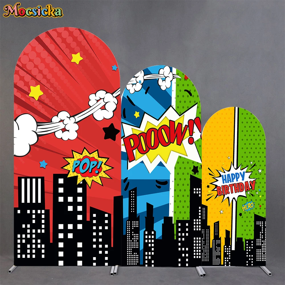 Mocsicka Happy Birthday Arch Cover Backdrop Soft Elastic Double-Faced Baby Shower Arched Background Superheroes Party Decor Prop
Mocsicka Happy Birthday Arch Cover Backdrop Soft Elastic Double-Faced Baby Shower Arched Background Superheroes Party Decor Prop