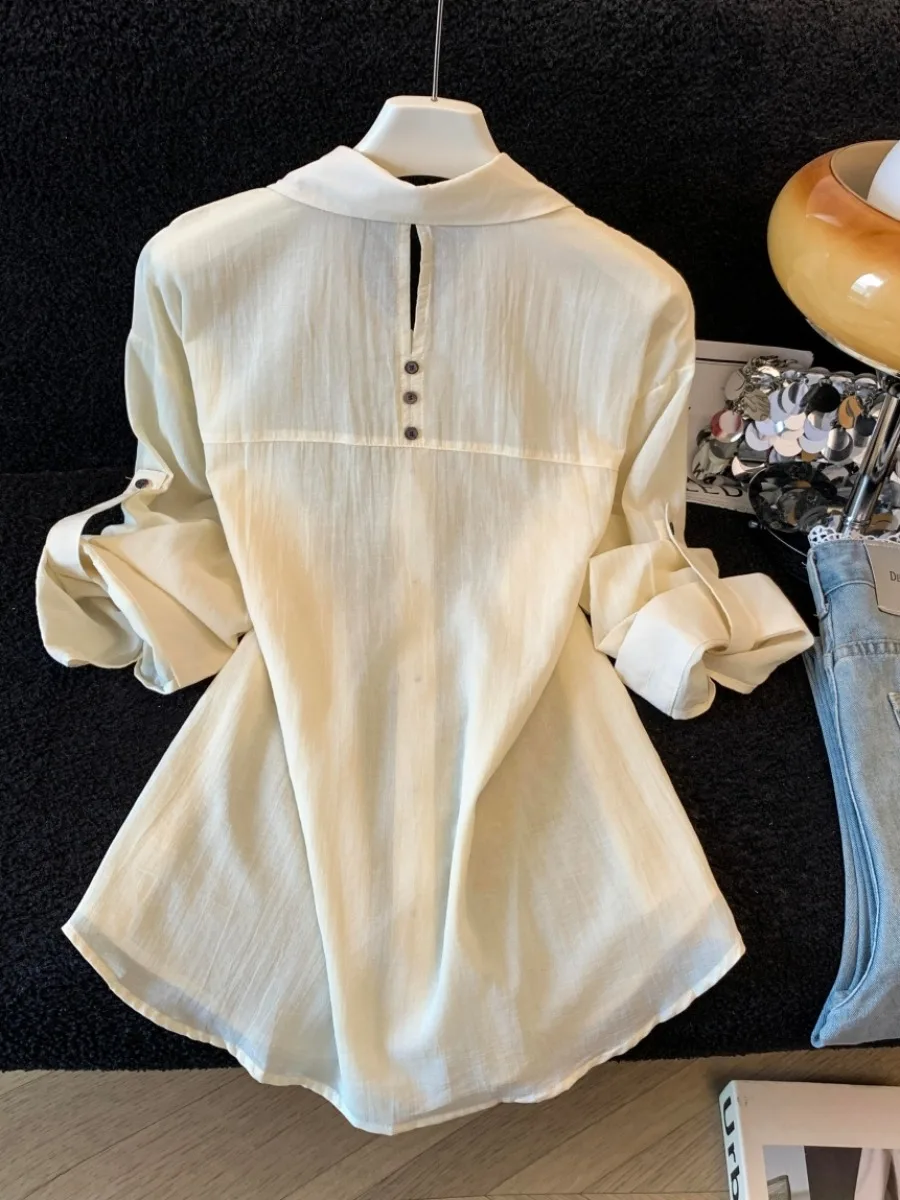 French Style Loose Fit Sleeveless Thin Linen Shirt Women's Summer New Outerwear Butt Covering Sun Protection Open Cardigan De...
French Style Loose Fit Sleeveless Thin Linen Shirt Women's Summer New Outerwear Butt Covering Sun Protection Open Cardigan De...