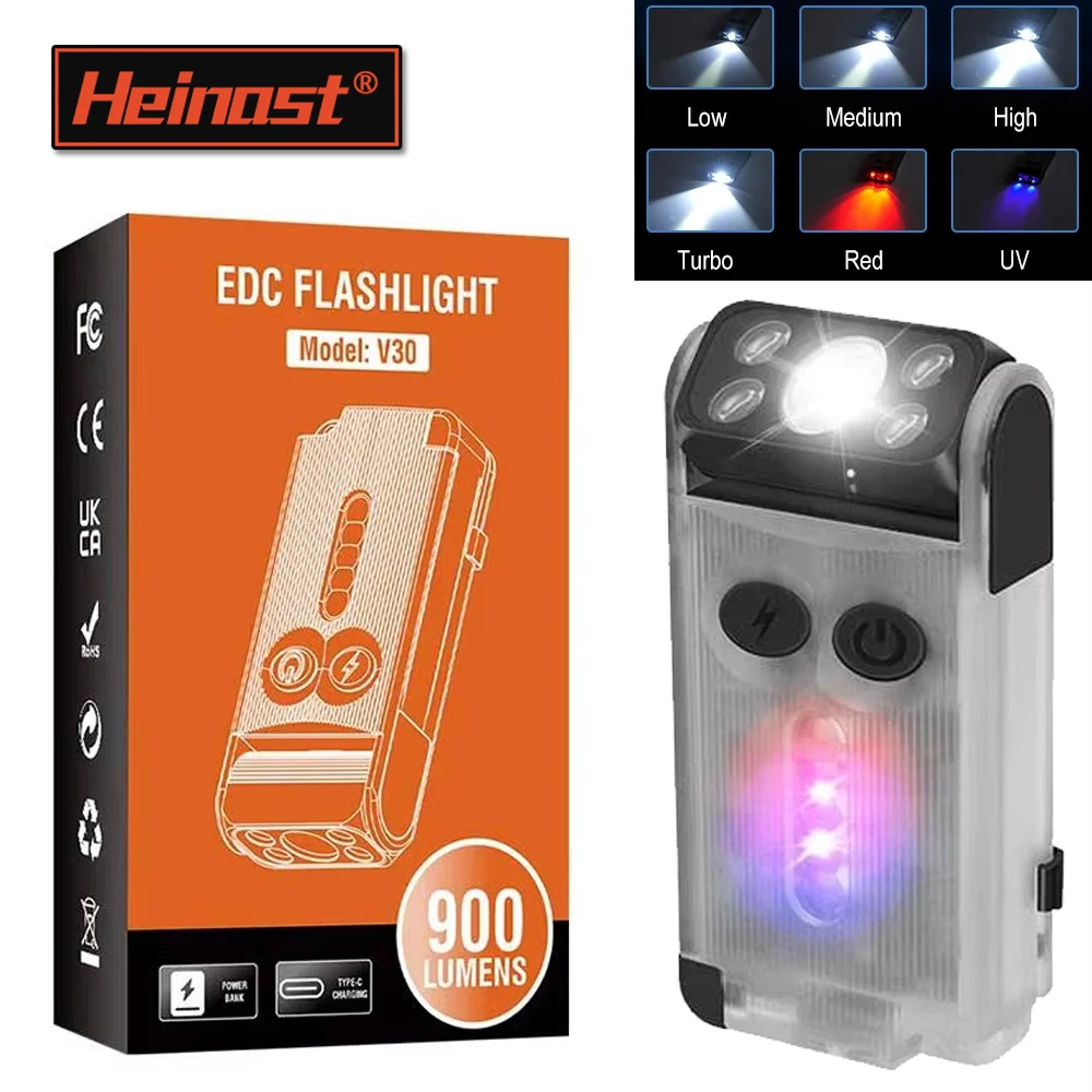 Mini Portable V20/V30 EDC Flashlights USB Rechargeable Flashlight Powerful Emergency Torches Power Bank,UV Lamp,Working Light
Mini Portable V20/V30 EDC Flashlights USB Rechargeable Flashlight Powerful Emergency Torches Power Bank,UV Lamp,Working Light