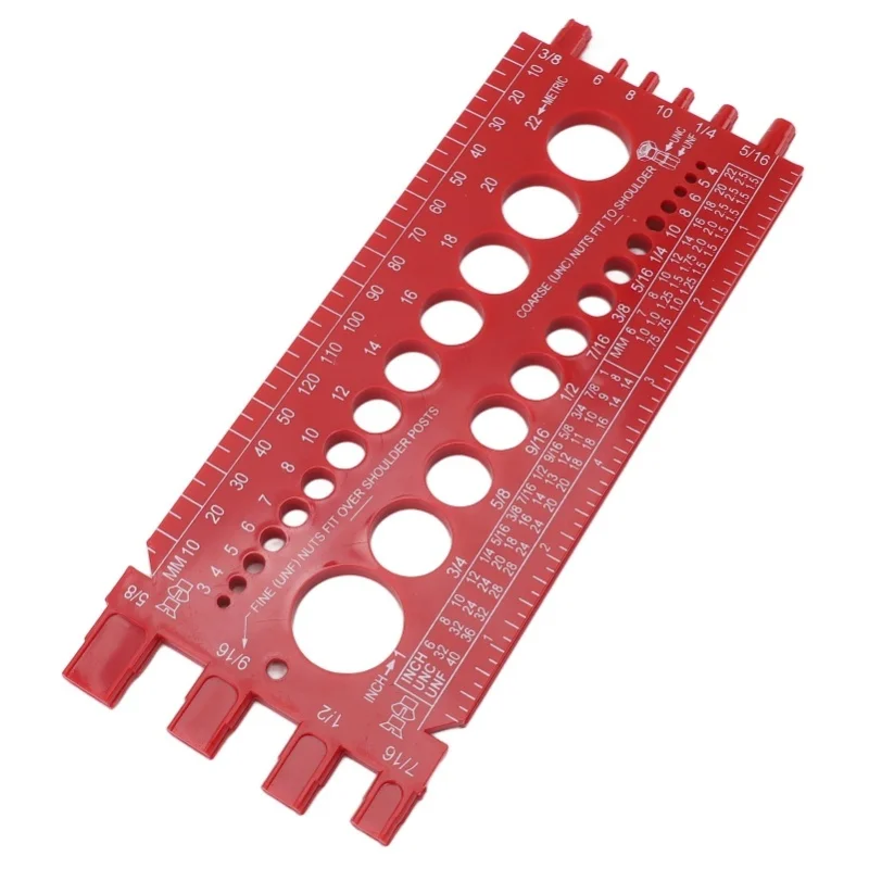 Nut Bolt Thread Gauge ABS Highly Accurate Portable Bolt Nut Identifier Gauge For Repairing
Nut Bolt Thread Gauge ABS Highly Accurate Portable Bolt Nut Identifier Gauge For Repairing