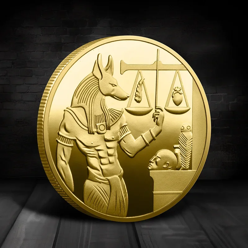 Anubis Coin Ancient Egyptian Guardian Commemorative Gold Coin Pharaoh Guardian Collection Decorative Gold Coin
Anubis Coin Ancient Egyptian Guardian Commemorative Gold Coin Pharaoh Guardian Collection Decorative Gold Coin