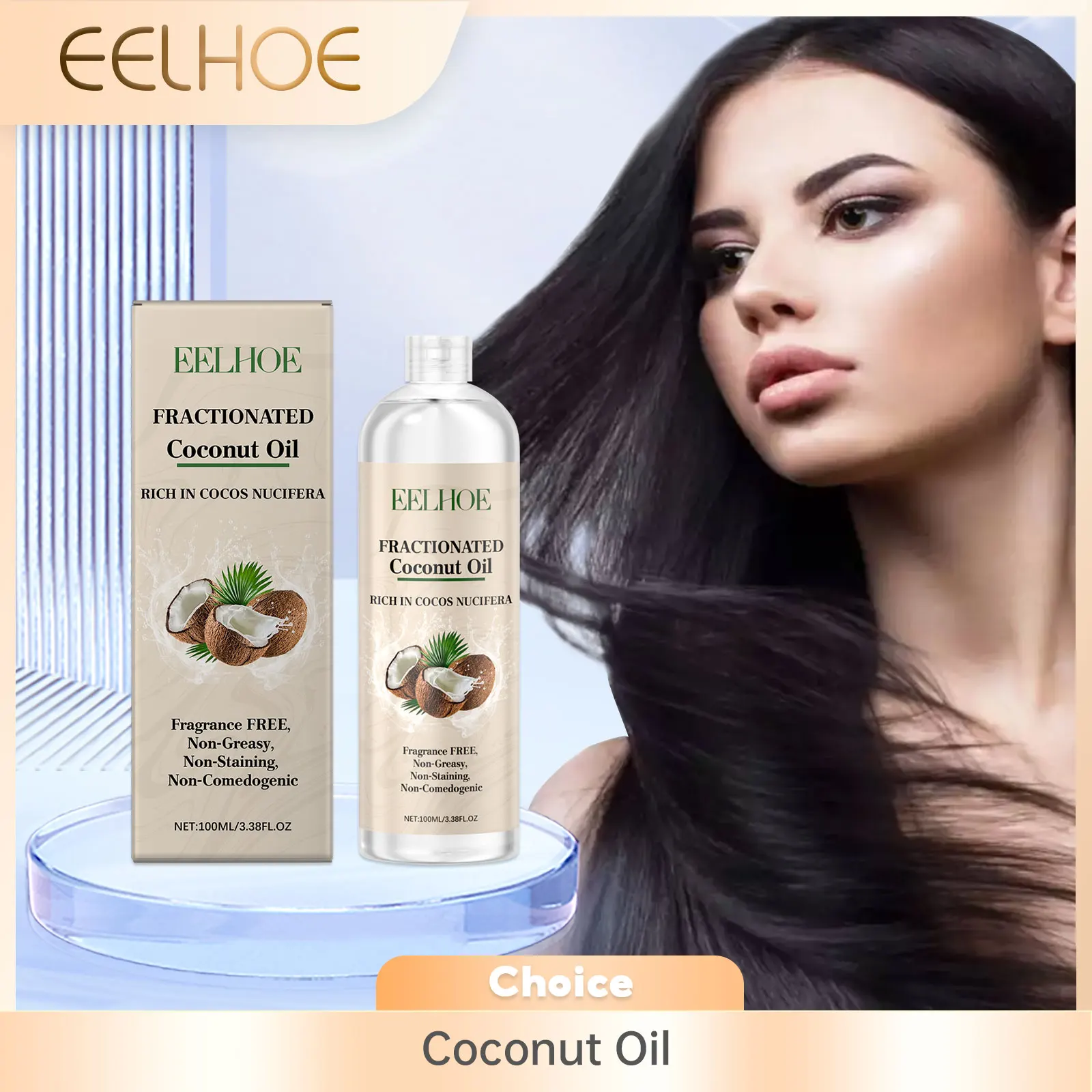 Moisturizing Hair Coconut Oil Natural Essentail Improving Smooth Hair Treatment Vitamin E Repair Hair Soft Frizzy Care Products
Moisturizing Hair Coconut Oil Natural Essentail Improving Smooth Hair Treatment Vitamin E Repair Hair Soft Frizzy Care Products