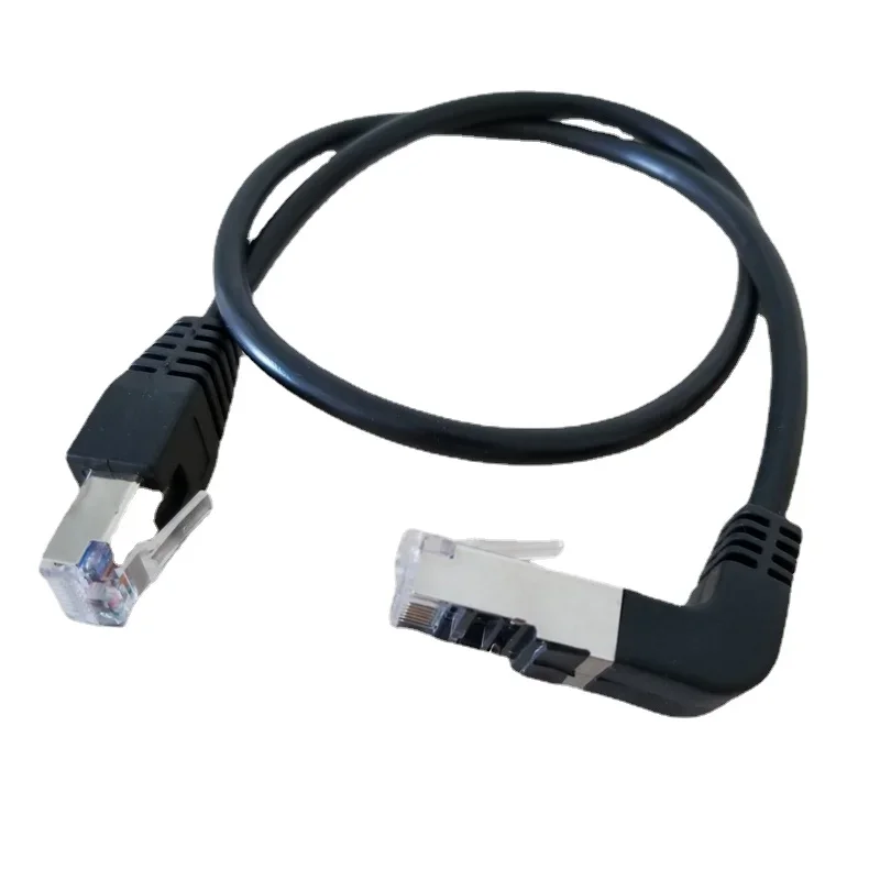 90 Degree Angle RJ45 CAT5e Male to M/M Extension LAN Network Ethernet Cable 50cm
90 Degree Angle RJ45 CAT5e Male to M/M Extension LAN Network Ethernet Cable 50cm