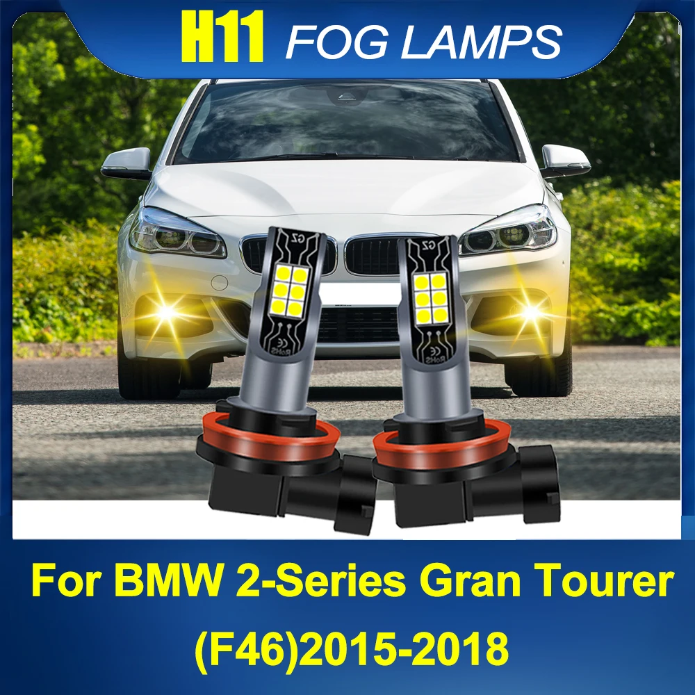 2pcs LED Front Fog Light Blub H11 3000K Yellow Lamp Canbus No Error For BMW 2-Series Gran Tourer (F46)2015-2018
2pcs LED Front Fog Light Blub H11 3000K Yellow Lamp Canbus No Error For BMW 2-Series Gran Tourer (F46)2015-2018