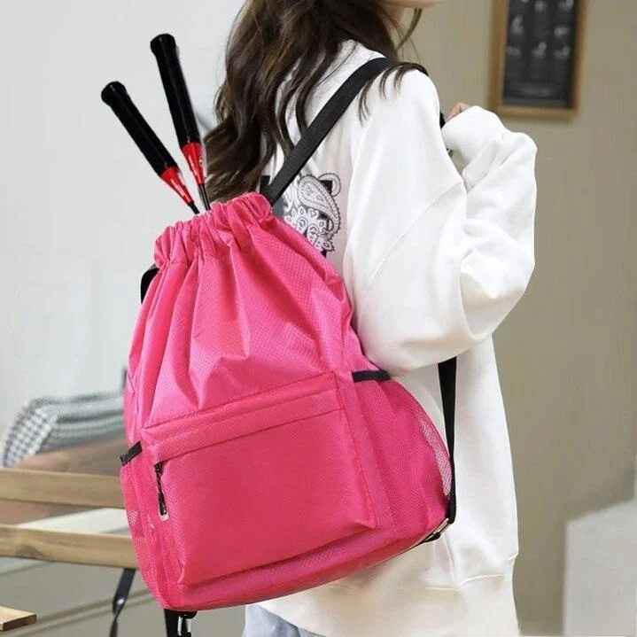 Portable Badminton Tennis Racket Bag Oxford Cloth Sports Bag Double Shoulder Lightweight Drawstring Bag for Ball Sports
Portable Badminton Tennis Racket Bag Oxford Cloth Sports Bag Double Shoulder Lightweight Drawstring Bag for Ball Sports