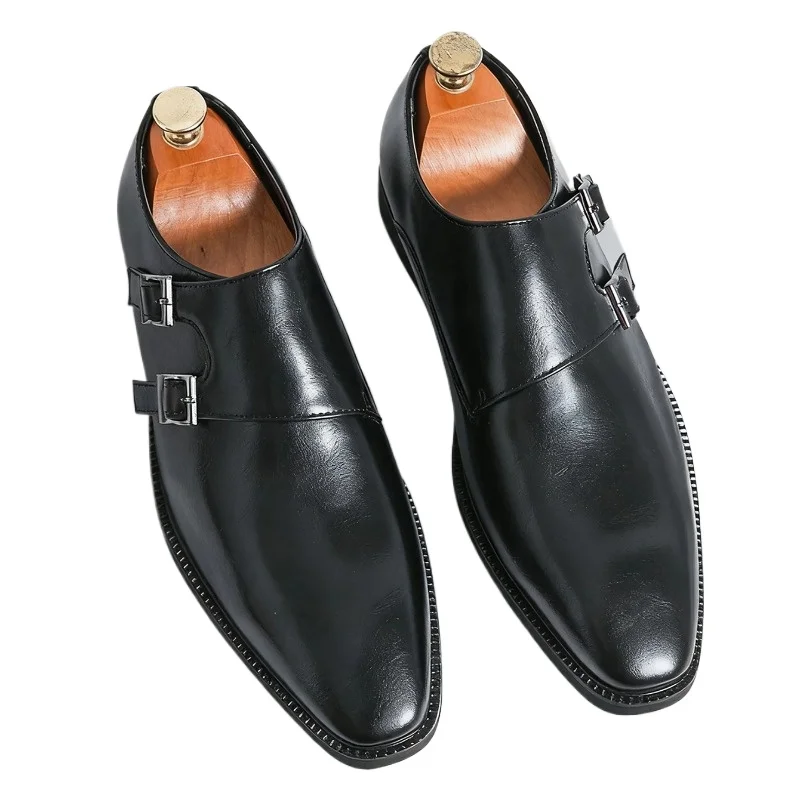 Business Office Wedding Comfortable Men's Oxfords Shoes Classic Retro Dress Men's Monk Leather With Pointed Toe Buckle
Business Office Wedding Comfortable Men's Oxfords Shoes Classic Retro Dress Men's Monk Leather With Pointed Toe Buckle