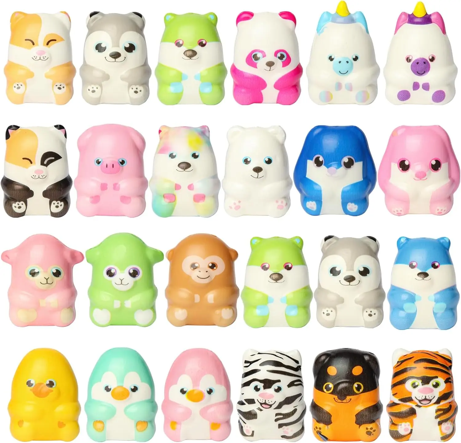24 Pcs Animal Squishy Toys, Slow Rising Stress Relief, Kawaii Jumbo Squishies for Party Favors and Classroom Rewards
24 Pcs Animal Squishy Toys, Slow Rising Stress Relief, Kawaii Jumbo Squishies for Party Favors and Classroom Rewards