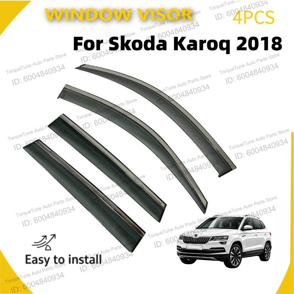 Premium 4Pcs Window Visors for Skoda Karoq 2018 - High-End Injection PC Wind Deflectors, Sun Rain Guards, Side Vent Visor
Premium 4Pcs Window Visors for Skoda Karoq 2018 - High-End Injection PC Wind Deflectors, Sun Rain Guards, Side Vent Visor