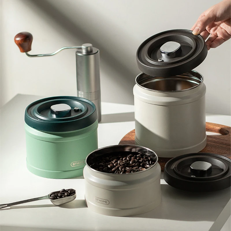 Vacuum Tea Coffee Bean Sealed Tank 304 Stainless Steel Fresh-Keeping Storage Box Coffee Powder Jar Home Kitchen Containers
Vacuum Tea Coffee Bean Sealed Tank 304 Stainless Steel Fresh-Keeping Storage Box Coffee Powder Jar Home Kitchen Containers
