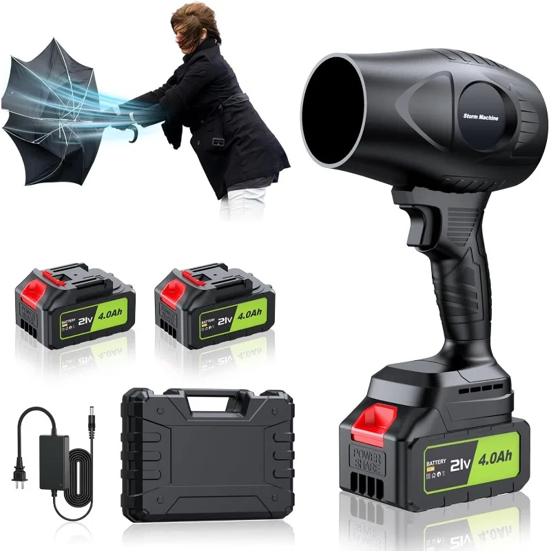 Electric-Cordless-Leaf-Blower - 400000RPM Handheld Leaf Blower - 2 X 4.0Ah Batteries and Charger Included, Lightweight
Electric-Cordless-Leaf-Blower - 400000RPM Handheld Leaf Blower - 2 X 4.0Ah Batteries and Charger Included, Lightweight