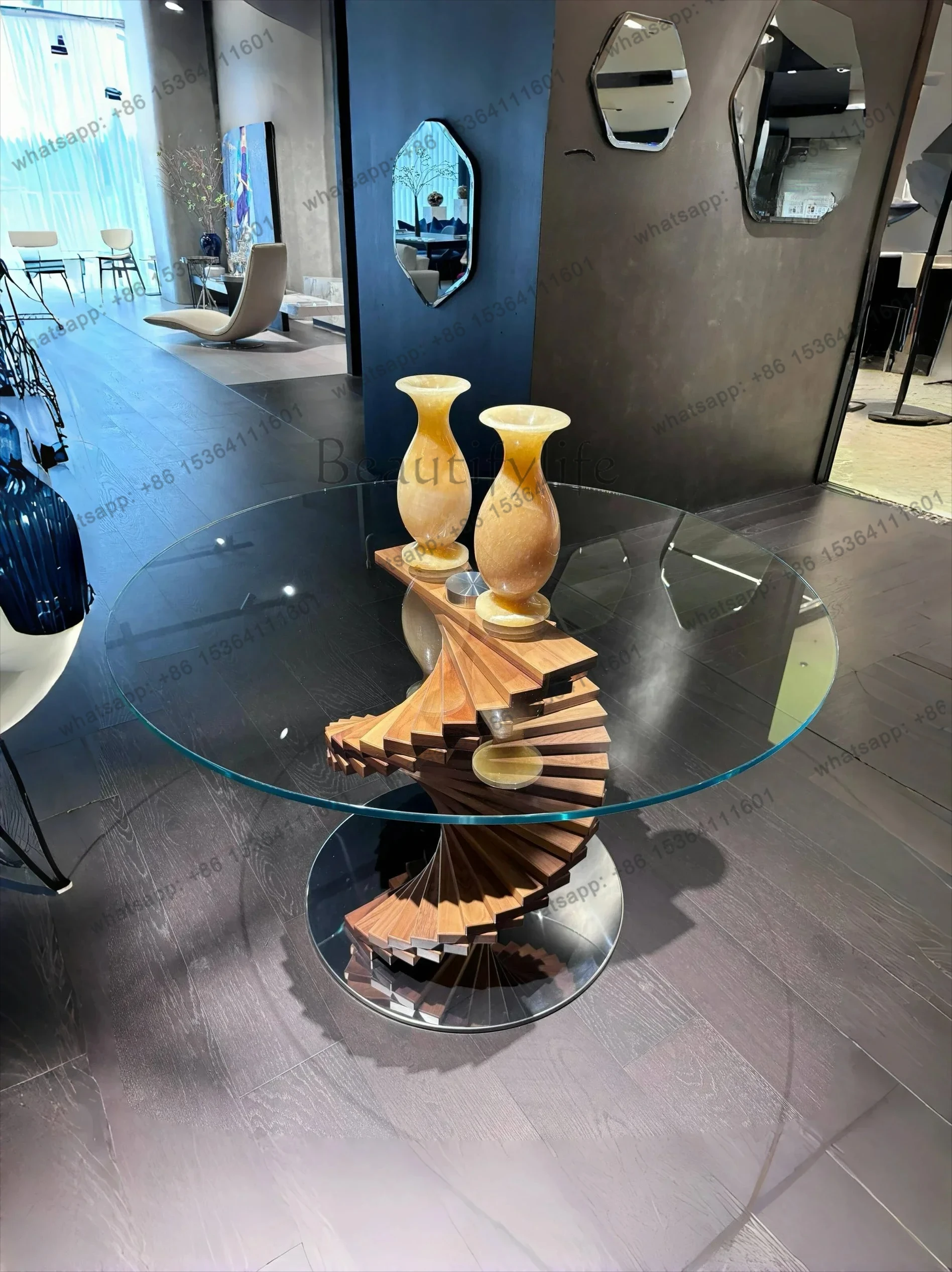 yj57 итальянский ретро-дуговой дизайн, круглый настольный светильник из закаленного стекла, роскошный вращающийся обеденный стол из массива ясеня специальной формы
yj57 итальянский ретро-дуговой дизайн, круглый настольный светильник из закаленного стекла, роскошный вращающийся обеденный стол из массива ясеня специальной формы