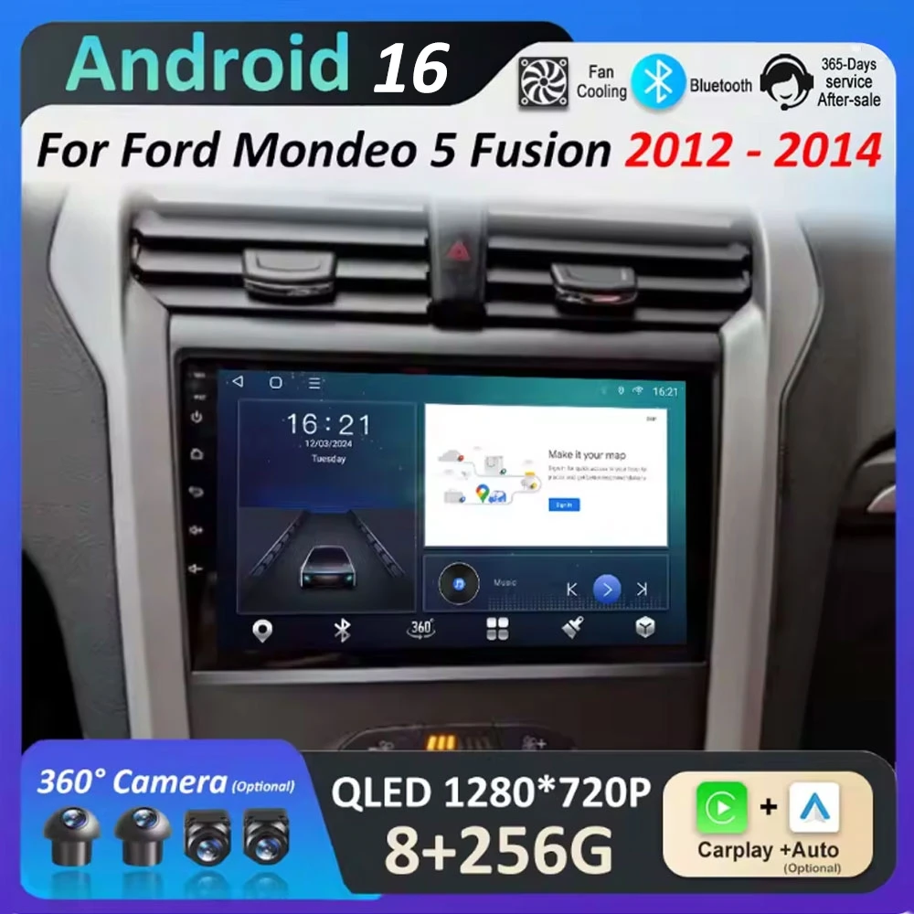for Ford Mondeo 5 Fusion 2012 - 2014 Wireless Carplay Intelligent System Car Radio Multimedia Video Player HD Screen Head Unit
for Ford Mondeo 5 Fusion 2012 - 2014 Wireless Carplay Intelligent System Car Radio Multimedia Video Player HD Screen Head Unit