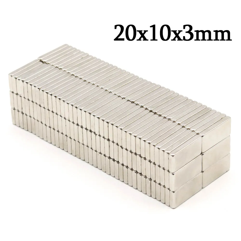 20x10x3mm Super Strong Block Neodymium Magnet Powerful Magnets N35 Permanent Magnetic NdfeB Refrigerator Magnet 20x10x3
20x10x3mm Super Strong Block Neodymium Magnet Powerful Magnets N35 Permanent Magnetic NdfeB Refrigerator Magnet 20x10x3
