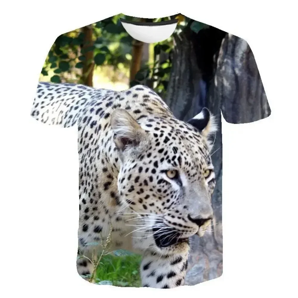 Summer Personality Animal Tiger/Leopard Graphic Men's T-shirt 3d HD Printing Comfortable Large Silhouette O Collar Short Sleeve
Summer Personality Animal Tiger/Leopard Graphic Men's T-shirt 3d HD Printing Comfortable Large Silhouette O Collar Short Sleeve