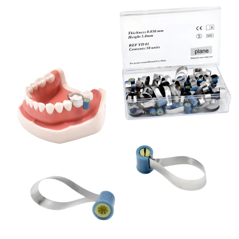 50Pcs New Dental Matrix Bands Double-Side Contoured Anatomically Shaped Matrix Bands Knob Type Stainless Steel Matrix
50Pcs New Dental Matrix Bands Double-Side Contoured Anatomically Shaped Matrix Bands Knob Type Stainless Steel Matrix
