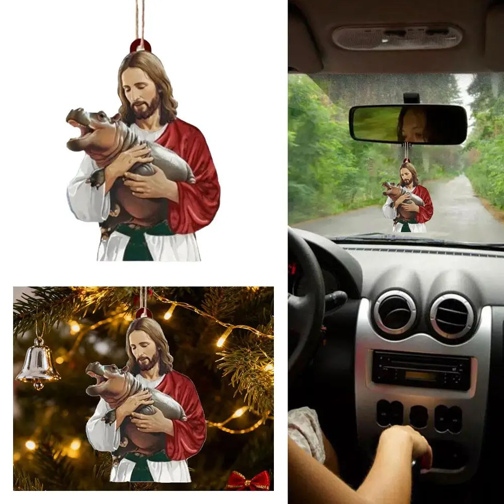 2D Jesus & Hippo Hanging Decoration, for Car Mirror Hanging Christian Gifts for Men Women, Christmas Ornaments for Christma U0A8
2D Jesus & Hippo Hanging Decoration, for Car Mirror Hanging Christian Gifts for Men Women, Christmas Ornaments for Christma U0A8