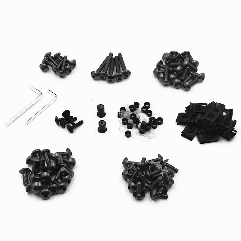Black Sport Bike Racing Fairing Bolt Kit Body Fasteners Clip Screws Street Naked
Black Sport Bike Racing Fairing Bolt Kit Body Fasteners Clip Screws Street Naked